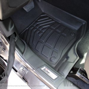 Jeep Gladiator Floor Liner - Front - Westin - Wade Sure-Fit - Black - `20-`23