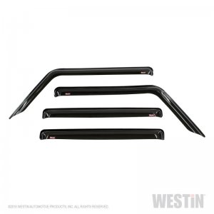 Jeep Wrangler JL Slim Wind Deflector - Westin - Smoke - `18-`22