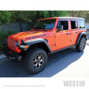 Jeep Wrangler JL Slim Wind Deflector - Westin - Smoke - `18-`22