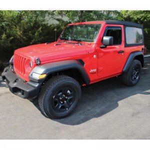 Jeep Wrangler JL Wind Deflector - Front - Westin - In-Channel - Smoke - `18-`19