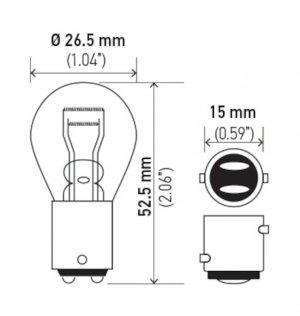 Porsche 911 Miniature Bulb - Hella - Standard Series Incandescent - `05-`08