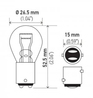 Porsche 911 Miniature Bulb - Hella - Standard Series Incandescent - `05-`08