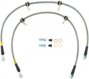 Honda Civic Brake Line Kit - Front - Stoptech - Stainless Steel Braided - `92-`95