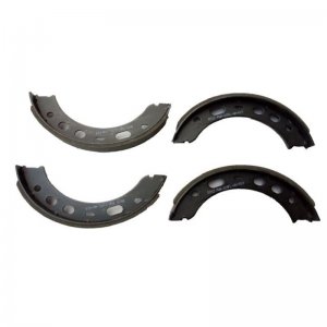 Porsche 911 Autospecialty Parking Brake Shoes - Rear - PowerStop - Precision Cam Ground - Black - `05-`10