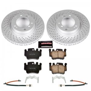 Porsche 911 Brake Kit - Front - PowerStop - Fully Coated Rotors + Carbon-Fiber Ceramic Pads - `99-`05