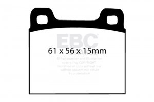 Porsche 911 Brake Pads - Front+Rear - EBC - Redstuff - 2.7L - `73-`77