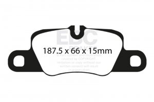 Porsche 911 Brake Pads - Rear - EBC - Redstuff - 3.8L - `12-`15
