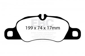 Porsche 911 Brake Pads - Front - EBC - Yellowstuff - 3.6L - `09-`12