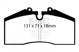 Porsche 911 Brake Pads - Rear - EBC - Yellowstuff - 3.6L - `96-`98