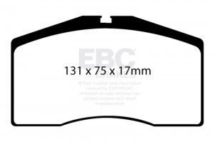 Porsche 911 Brake Pads - Front - EBC - Yellowstuff - 3.6L Turbo - `93-`95