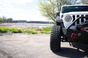 Jeep Gladiator Fender Flares - Front - Fishbone Offroad - Alum - Black - 2020+