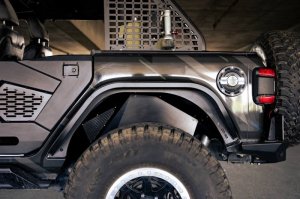 Jeep Wrangler JL Slim Fender Flares - DV8 Offroad - Black - `18-`23