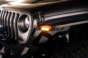 Jeep Wrangler JL Slim Fender Flares - DV8 Offroad - Black - `18-`23