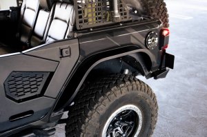 Jeep Wrangler JL Slim Fender Flares - DV8 Offroad - Black - `18-`23
