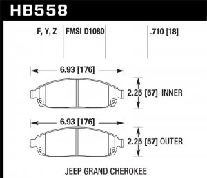 Jeep Grand Cherokee - HAWK LTS Brake Pads