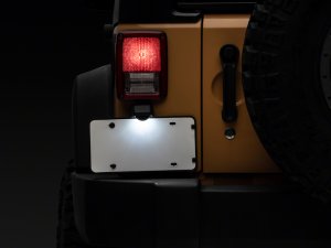 Jeep Wrangler JK License Plate Light - Raxiom - Axial Series LED - Black - `07-`18