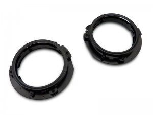 Jeep Gladiator Lighting Kit - Raxiom - 7-Inch Headlight Retro-Fit Kit w/ Harness- Black Housing (Clear Lens) - Black - `18-`23