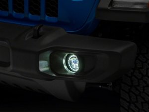 Jeep Gladiator Fog Lights - Raxiom - Axial Nighthawk LED with DRL Halos - `20-`23