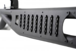 Jeep Wrangler JL Hinge Mounted Steps - DV8 Offroad - OE Plus - black - `18-`23