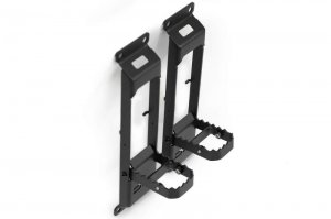 Jeep Gladiator Hinge Mounted Step - DV8 Offroad - Micro-texture Powder Coat - Black - `07-`23