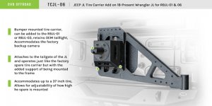 Jeep Wrangler JL - DVE Tire Carriers