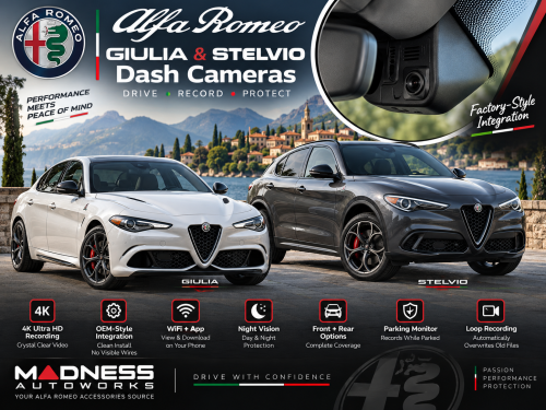Alfa Romeo Giulia & Stelvio Integrated Dash Cams