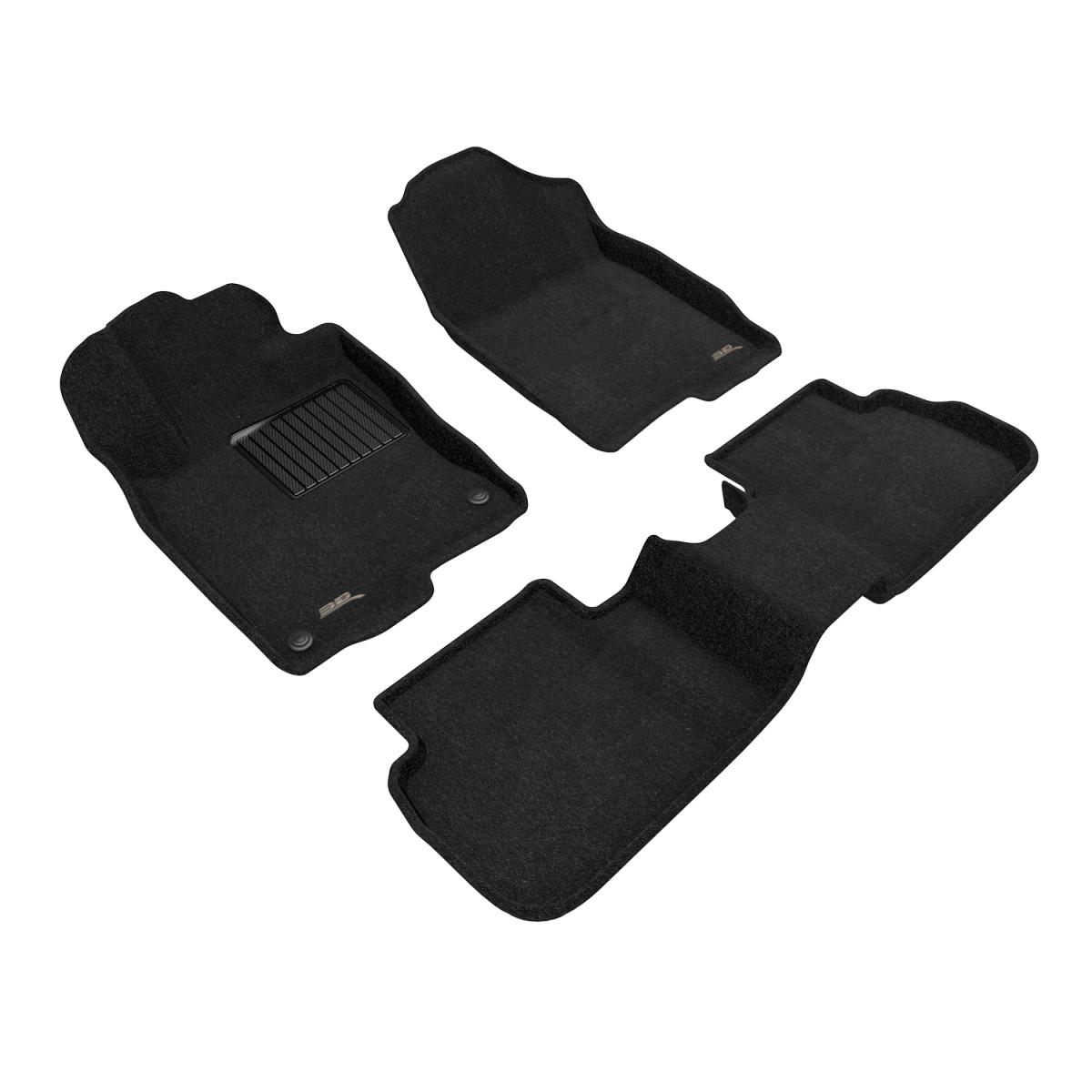 Honda Civic Floor Mats - Front and Rear - 3D MAXpider - Elegant Series - Black - `22+
