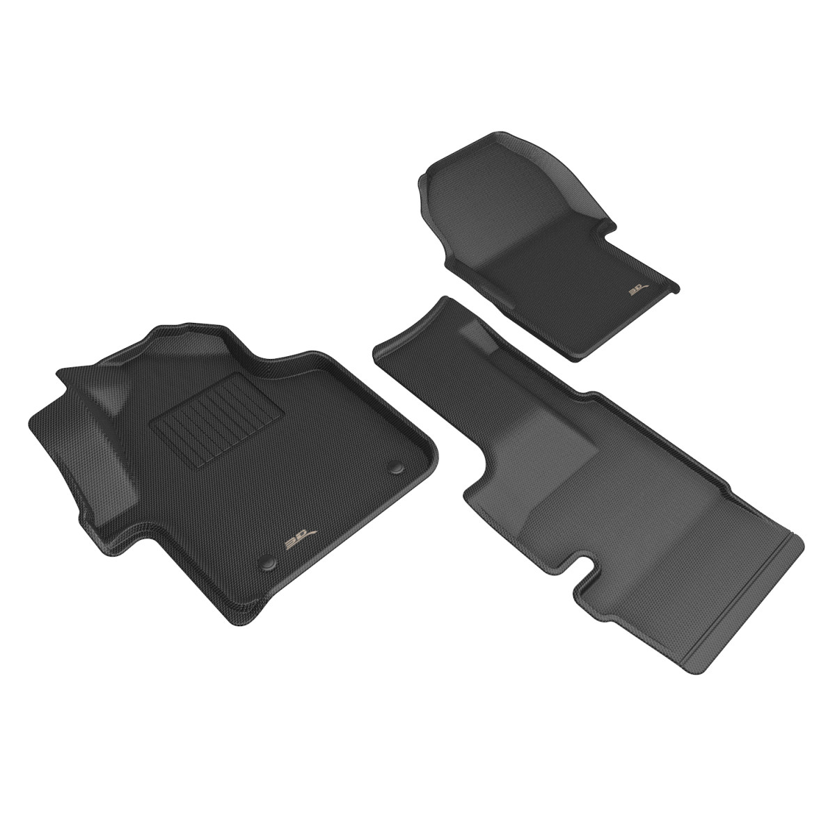 Mercedes-Benz Sprinter Van Floor Mats - Front - 3D MAXpider - Kagu - Black - `19-`25 Mercedes-Benz Sprinter Van Floor Mats - Front - 3D MAXpider - Kagu - Black - `19-`25