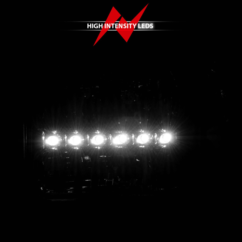 Ford Excursion Headlights - ANZO - Crystal, Clear Lens, LED - Chrome - `00-`04