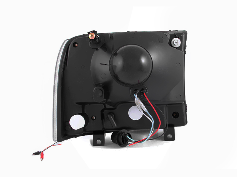 Ford Excursion Headlights - ANZO - Crystal, Clear Lens, LED - Chrome - `00-`04