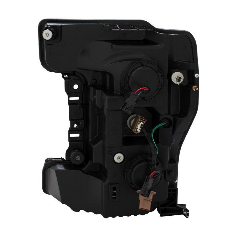 Ford F-450 Headlights - ANZO - LED/Projector, Plank-Style, Switchback - Black - `17-`27