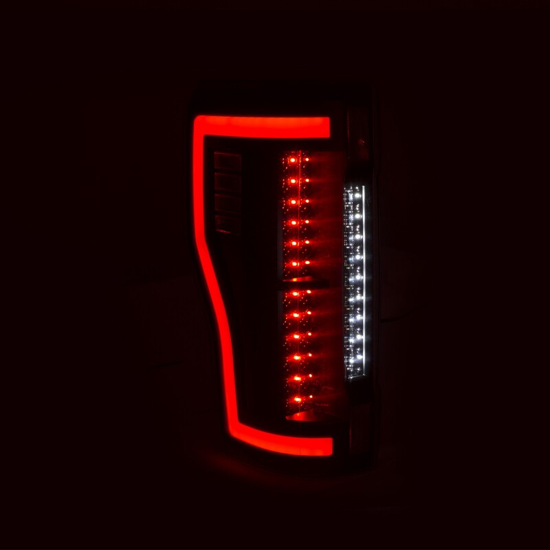 Ford F-350 LED Taillights - Rear - ANZO - Black/Clear - `17-`27