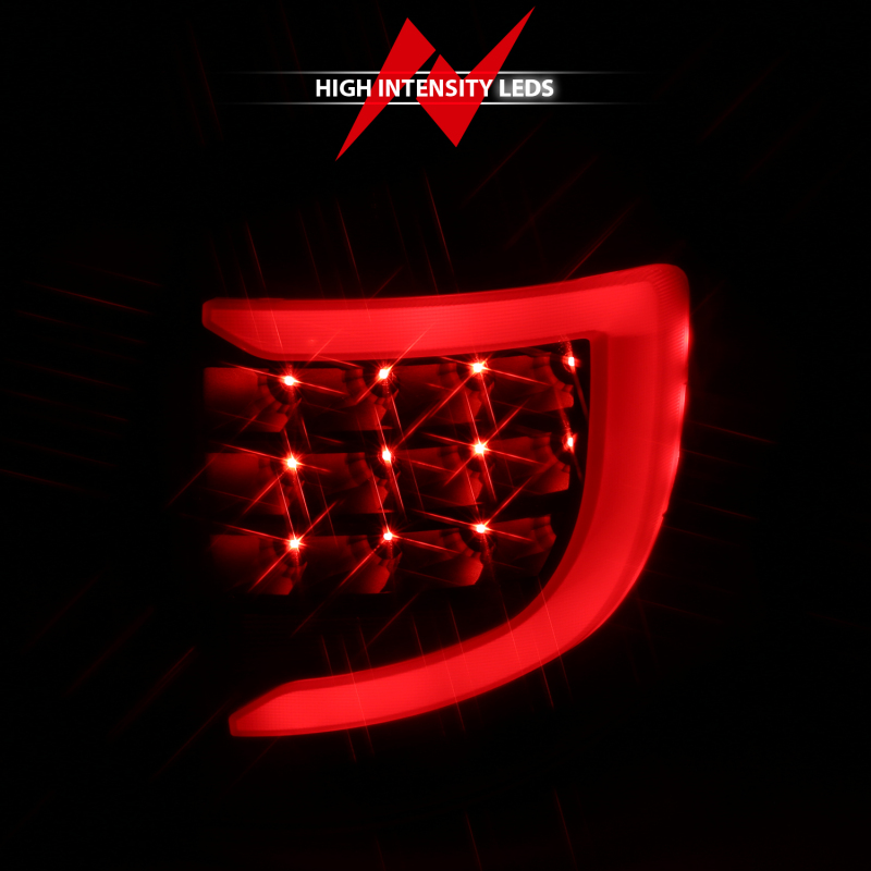 Dodge Grand Caravan LED Taillights - ANZO - Light Bar - Black Housing Smoke Lens - `04-`07