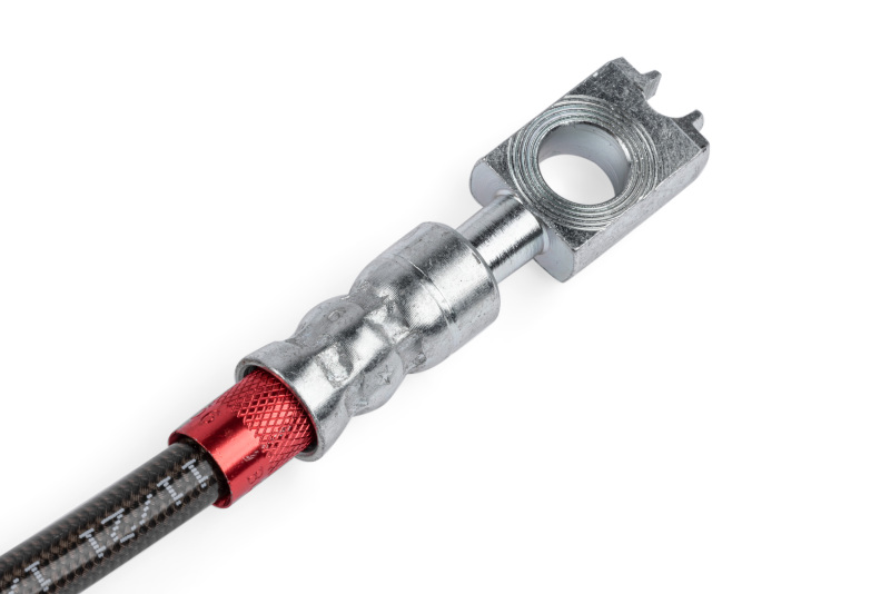 Volkswagen Jetta Brake Line Kit - Rear - APR - Braided Stainless Steel Direct-Fit - Smoked Clear with Red Inserts - `19-`24