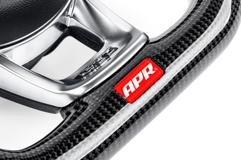 Volkswagen GTI Steering Wheel - APR - Carbon Fiber & Perforated Leather, Red Stitching - Red - `15-`21