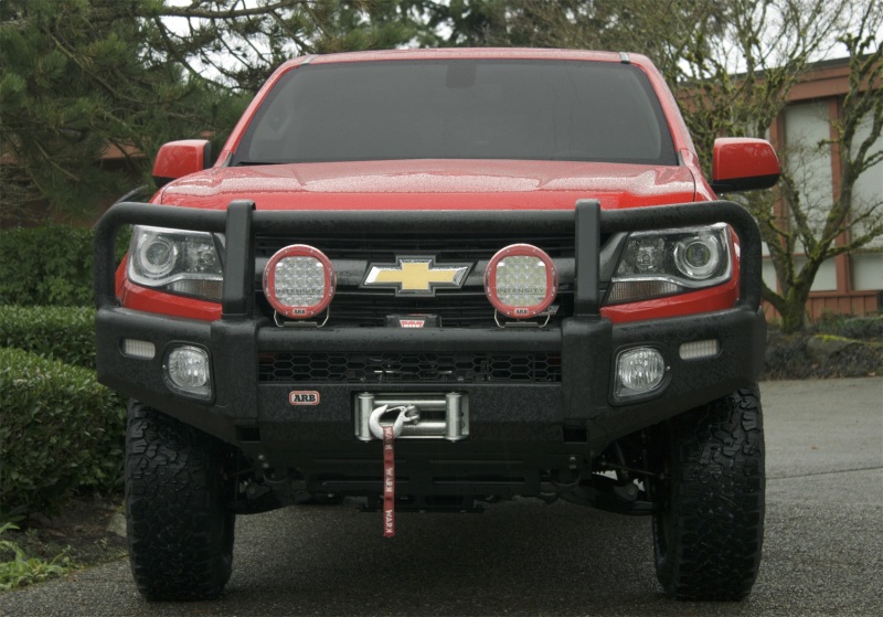 Chevrolet Colorado Bull Bar - ARB - Summit, Winch Compatible, Includes Fog Light Kit, Integrit Textured - Textured Black - `15-`27