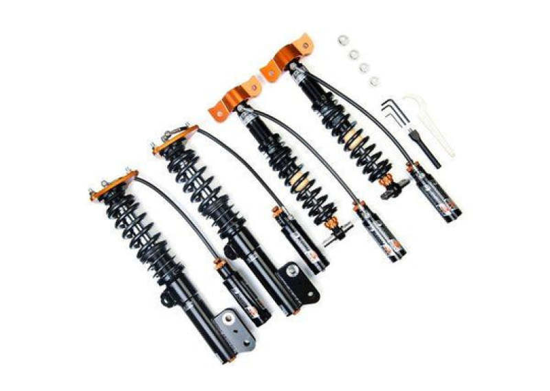 BMW M4 Coilover Suspension Kit - Front + Rear - AST - 5300 Series, 3-Way Adjustable (Rebound + Low/High-Speed Compression), Remote Reservoir, Inverted Monotube, Camber-Adjustable Front Top Mounts - `21-`27
