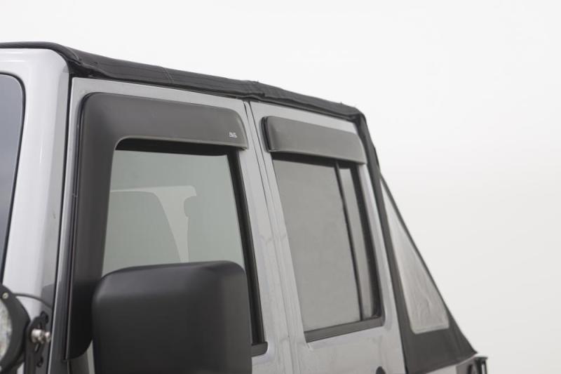 Jeep Wrangler 75th Anniversary Ventvisor & Aeroskin Deflector Combo Kit - AVS - Low Profile - Matte Black - 2016