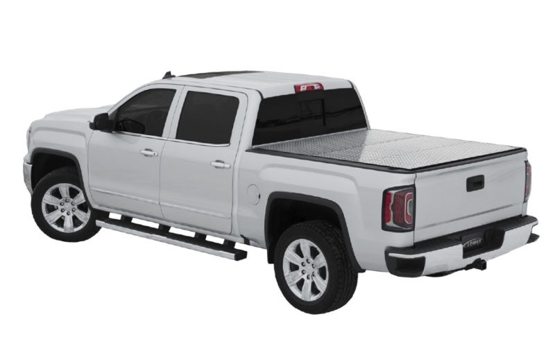 Nissan Titan Tonneau Cover - Access - LOMAX Professional Series Tri-Fold - Black Diamond - `17-`27