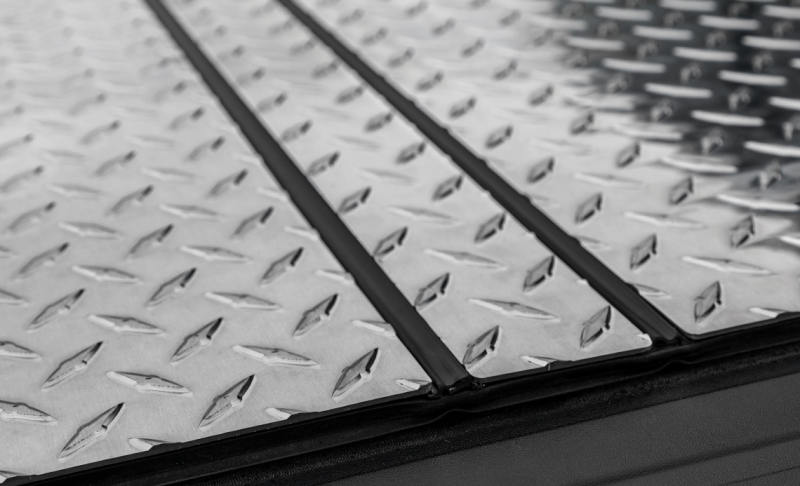 Nissan Frontier Tonneau Cover - Access - LOMAX Hard Tri-Fold Cover - Diamond Plate - `22-`27