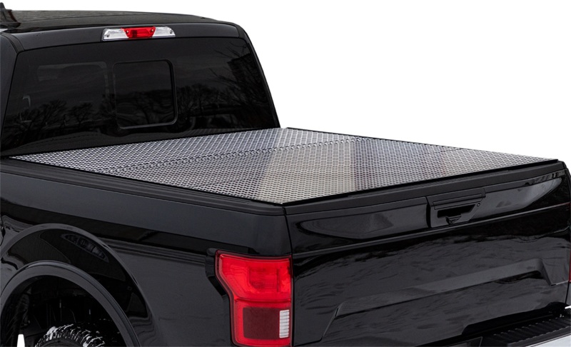 Nissan Frontier Tonneau Cover - Access - LOMAX Hard Tri-Fold Cover - Diamond Plate - `22-`27
