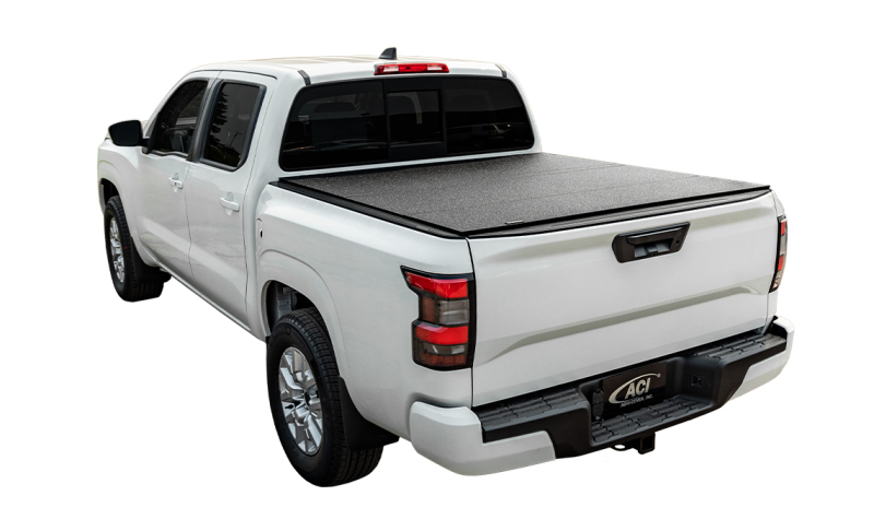 Nissan Frontier Tonneau Cover - Access - LOMAX Hard Tri-Fold Cover - Diamond Plate - `22-`27