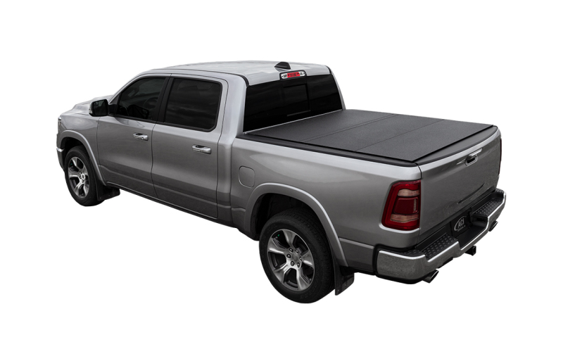 Ram 1500 Classic Tonneau Cover - Access - LOMAX Hard Tri-Fold - Black - `19-`20
