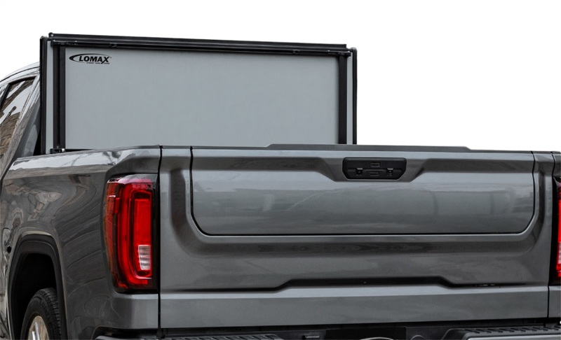 Chevrolet 2500 Tonneau Cover - Access - LOMAX Stance Hard Tri-Fold - Black Urethane - `15-`19