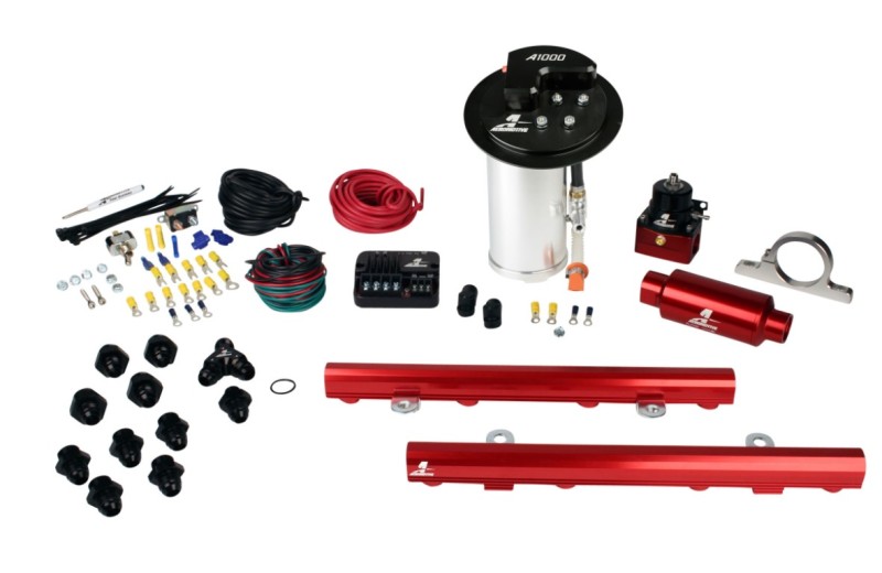 Ford Mustang GT Fuel Pump System - Aeromotive - Stealth A1000 Street w/Fuel Rails - `10-`13