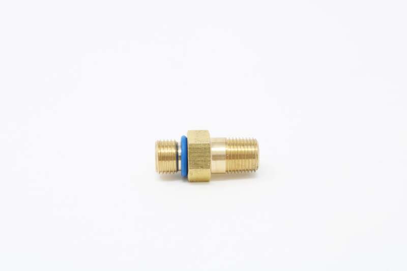 Chevrolet V8 Fuel Rail Pressure Sensor Adapter - Aeromotive - M10x1.0 Male to 1/8-MNPT Male - Brass - `14-`25 Chevrolet V8 Fuel Rail Pressure Sensor Adapter - Aeromotive - M10x1.0 Male to 1/8-MNPT Male - Brass - `14-`25