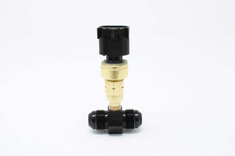 Chevrolet V8 Fuel Rail Pressure Sensor Adapter - Aeromotive - M10x1.0 Male to 1/8-MNPT Male - Brass - `14-`25