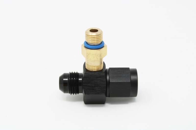 Chevrolet V8 Fuel Rail Pressure Sensor Adapter - Aeromotive - M10x1.0 Male to 1/8-MNPT Male - Brass - `14-`25