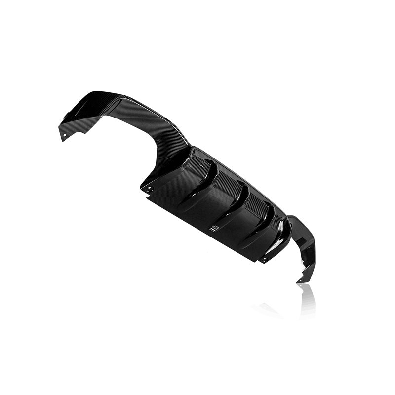 BMW X4 Rear Carbon Fiber Diffuser - Akrapovic - High Gloss - `19-`27