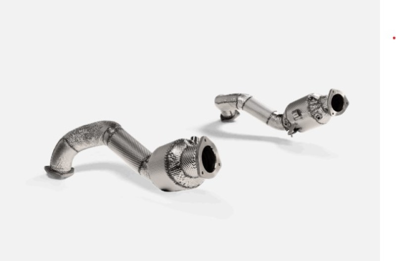 Porsche 718 Cayman GT4 RS Performance Exhaust - Akrapovic - Link Pipe Set, Titanium - `22-`27